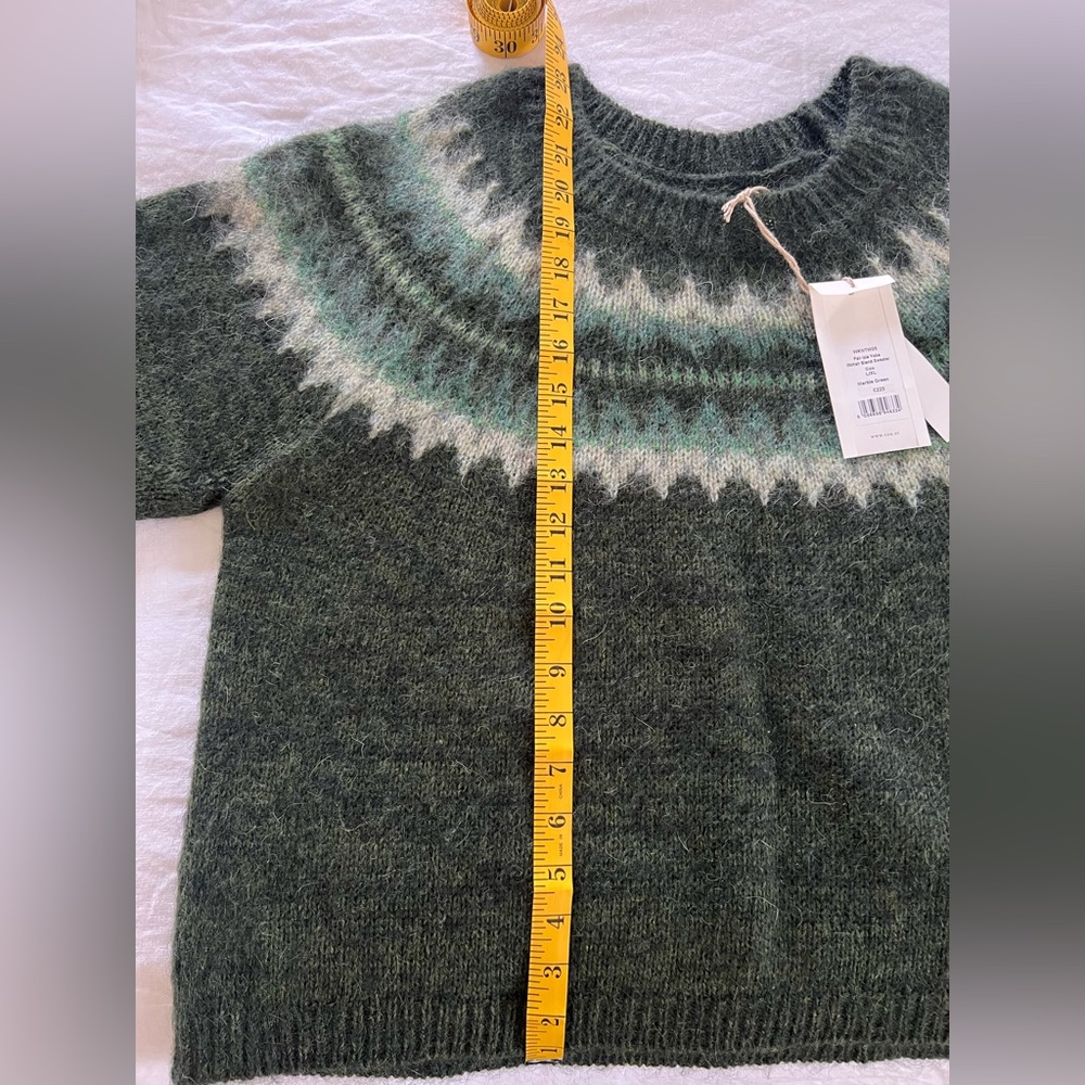 TOAST Fairisle Green Yoke Patterned Sweater - Picture 7 of 8